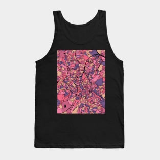 Birmingham Map Pattern in Purple & Pink Tank Top